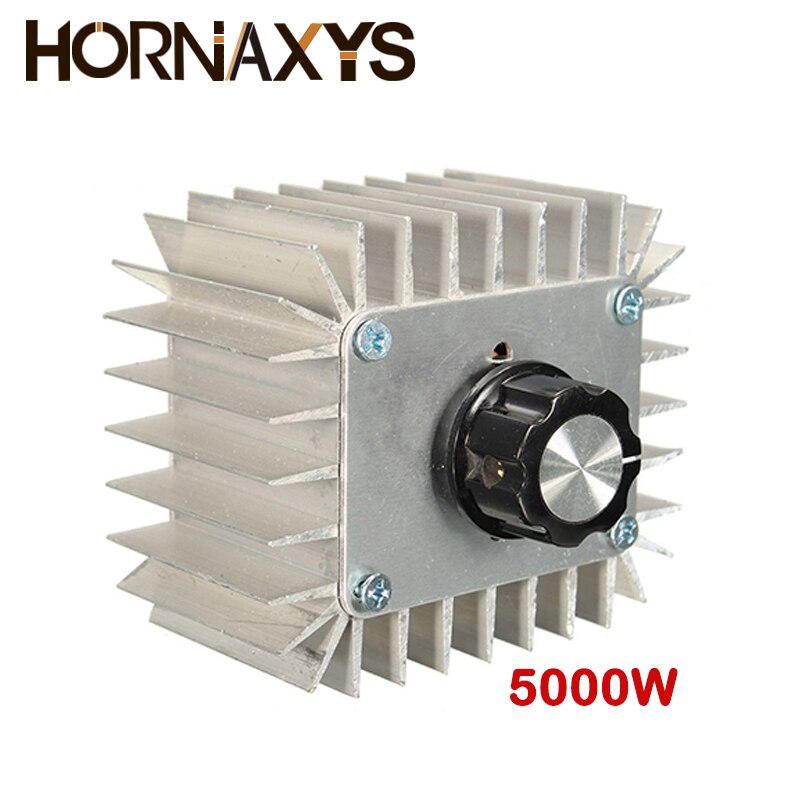 AC 220 V 4000W/5000W/10000W SCR regulador de voltaje oscurecimiento LED Dimmer controlador de velocidad del Motor termostato dímero de fuente de alimentación de 220 V: Default Title