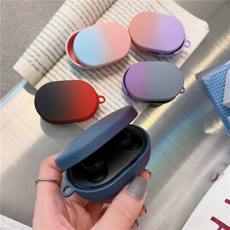 Kjoew siliconen oordopjes xiaomi redmi airdots s beschermhoes draadloze bluetooth-headsethoes voor airdots s hoesje
