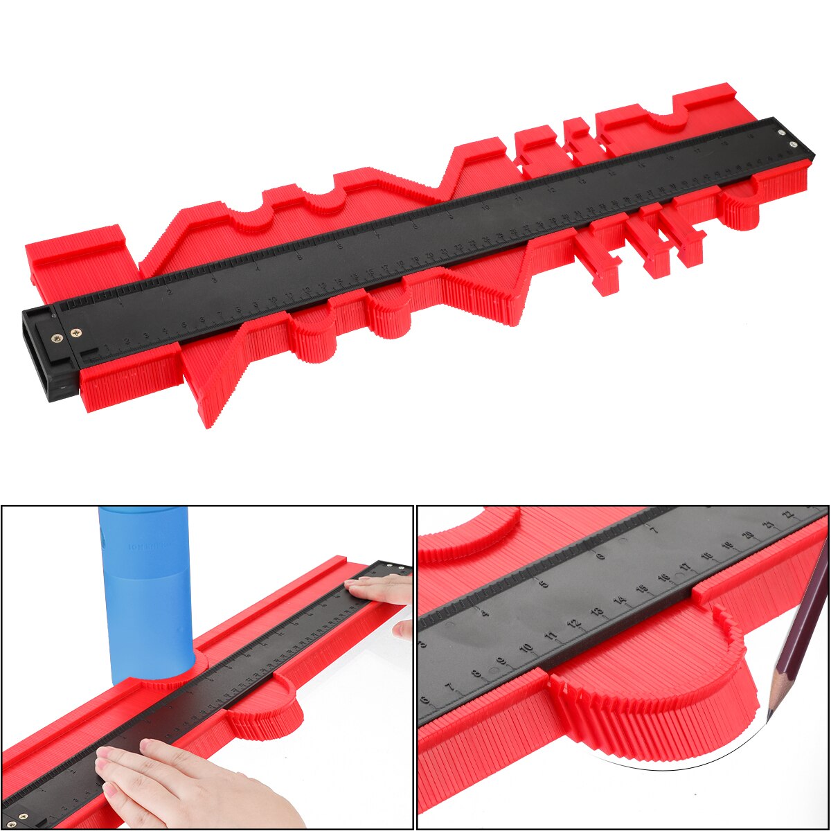 12/14/25 CM Contour Duplicator Profile Measurement Tool Meter Model Contour Duplication Contour Plastic Contour Copy Duplicator: long 50cm red