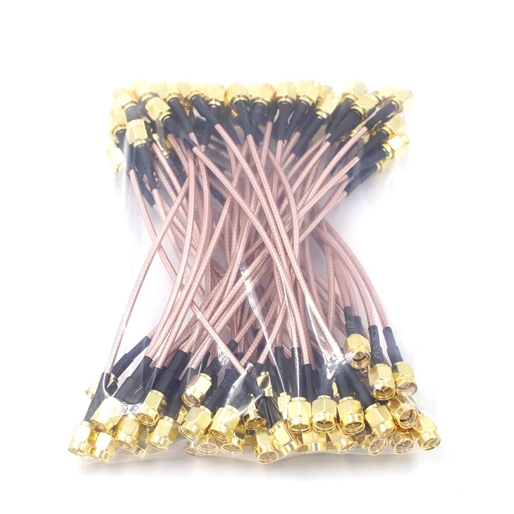 5pcs/lot SMA male plug to SMA male adapter RF Cable RG316 Jumper pigtail