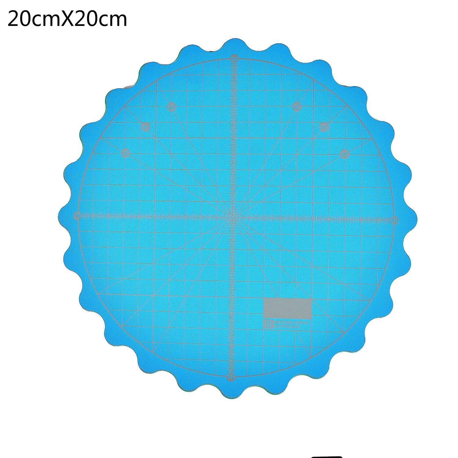 Self Healing Rotary Cutting Mat for Office School Supplies Quilting, Paper Craft, Clay Craft, Art Craft size 8 inch (20cmX20cm): blue