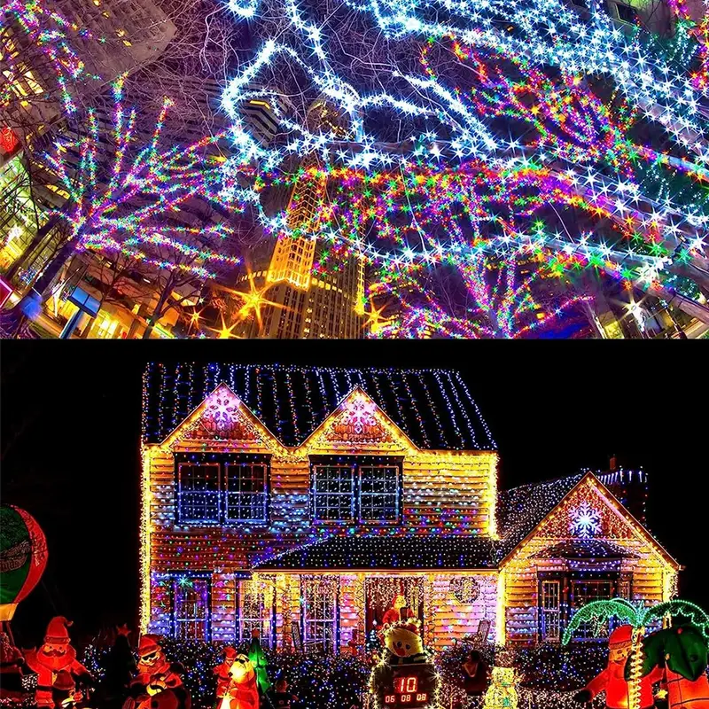 Solar Fairy String Lights 32M Solar Led Light Outdoor 8 Modes Waterproof, Solar Lights For Garden Led Lights Christmas Decor