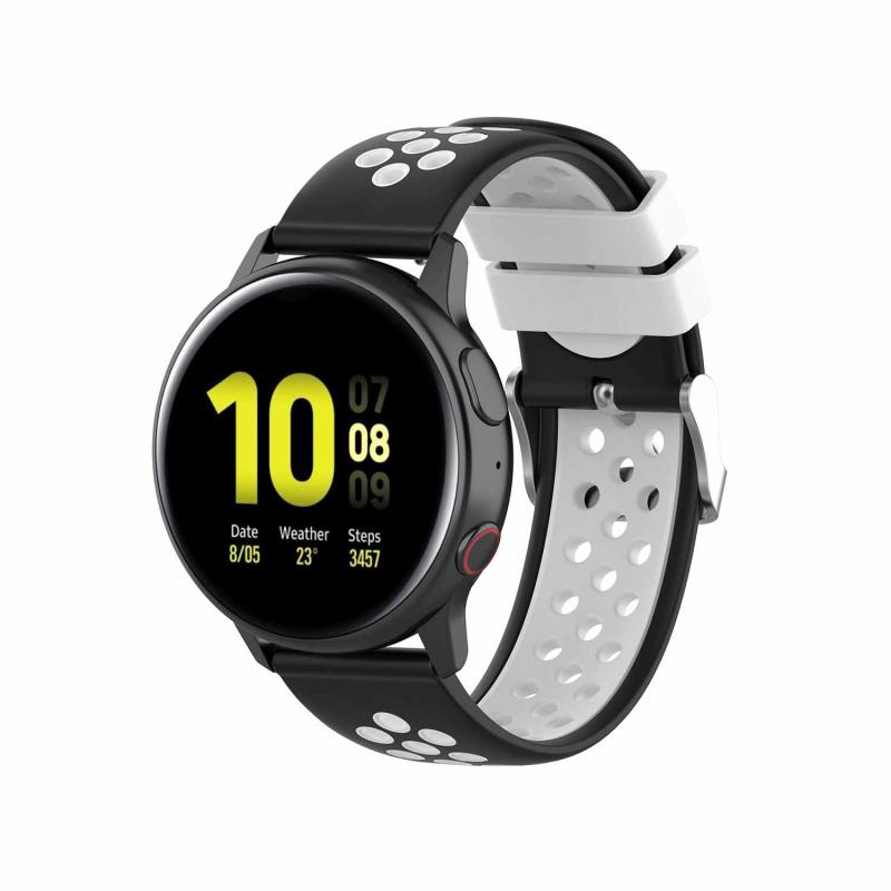 20mm Two-color Watch Strap For Samsung Galaxy Watch Active 2 Sport Silicone Smart Wristbands For Galaxy Watch Active 2 Strap