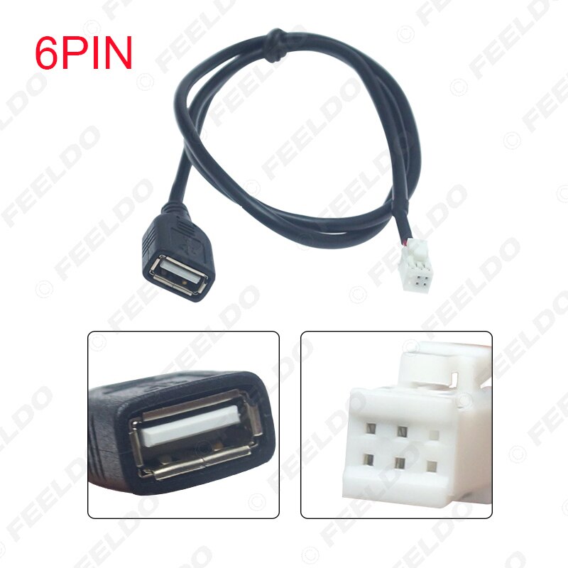 Feeldo Auto Head Unit Stereo Kabelboom Kits Compatibel Voor Xy Auto Android Oplossing Interface # AM4919: 6Pin