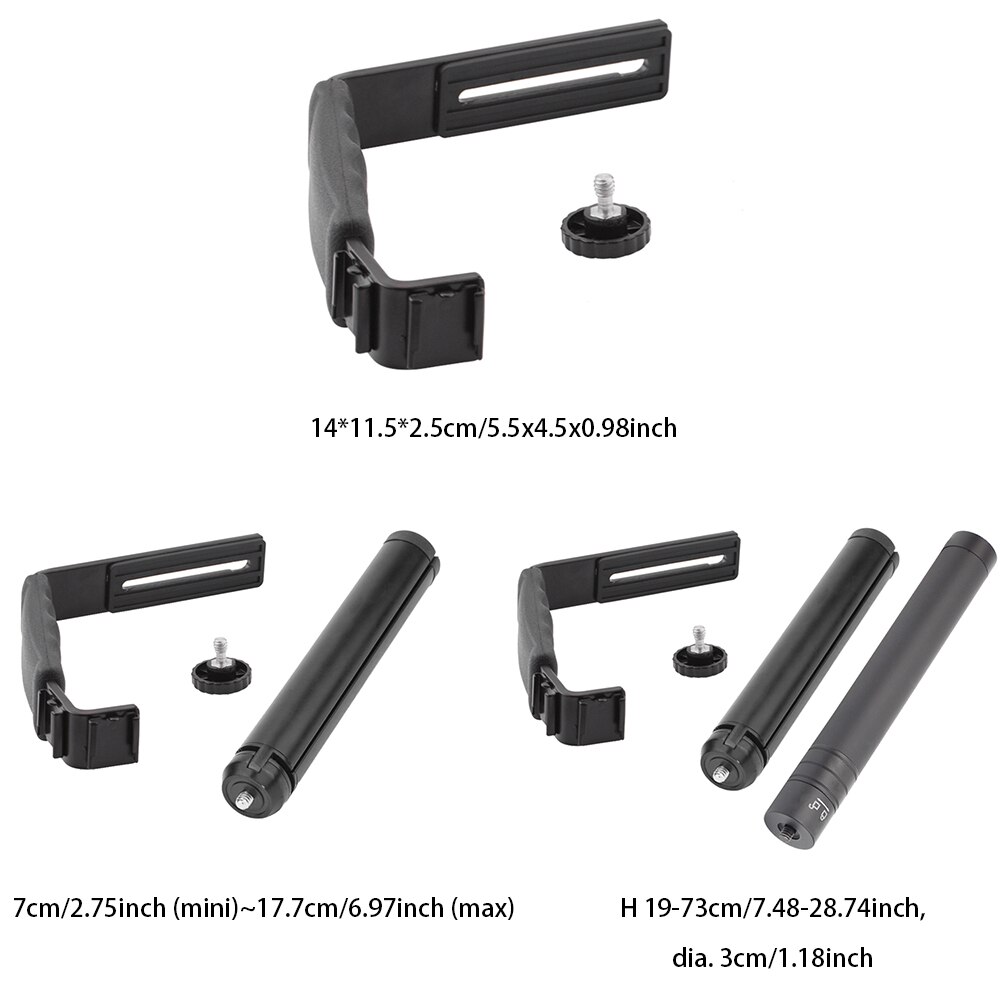 Gimbal Verlängerung Stange Halterung Stativ Professionelle Zubehör L-typ Handheld Stabilisator einstellen Metall Tragbare Für Osmo Handy, Mobiltelefon 4