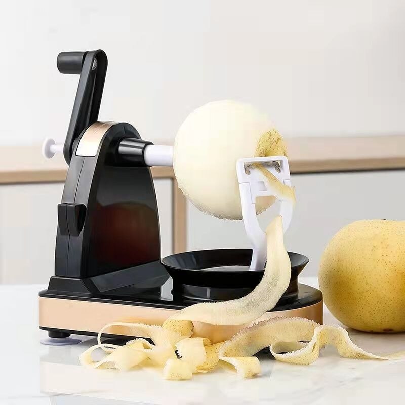 Rvs Fruit Apple Machine Peeler Slicer Cutter Bar Thuis Hand Aangezwengeld Knippen Fruit Dunschiller Keuken Apple Slicer Corer