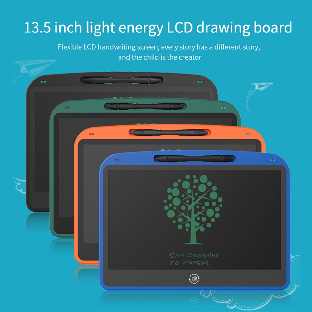 8.5/13.5 inch Mini LCD Writing Tablet Student Graffiti Kids Partially Erasable Colorful Notepad Doodling Drafting Graphics Board