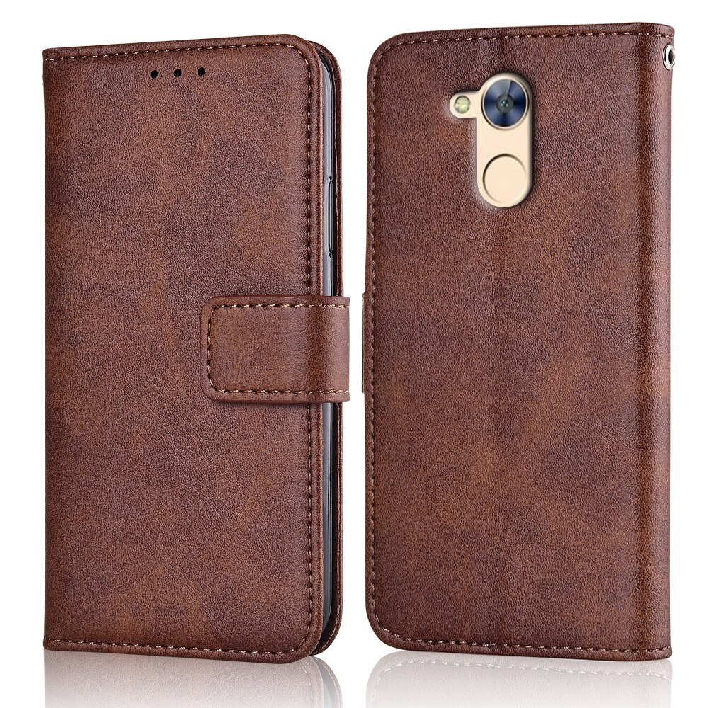 For On Huawei Honor 6A DLI-TL20 DLI-AL10 Cover Honor 6A Cover Wallet Case For Huawei Honor 6A DLI-TL20 DLI-AL10 Case: niu-Brown