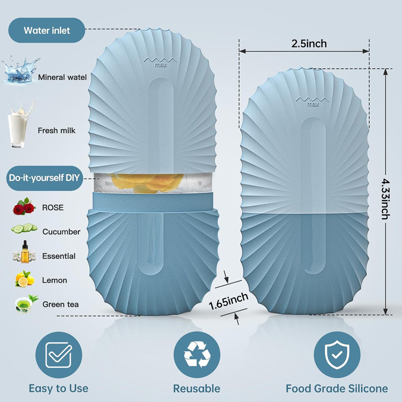 Ijs Gezicht Roller Ice Cube Beauty Massage Siliconen Ijs Mal Voor Oog Wallen Ijs Gezicht Roller Krimp Poriën