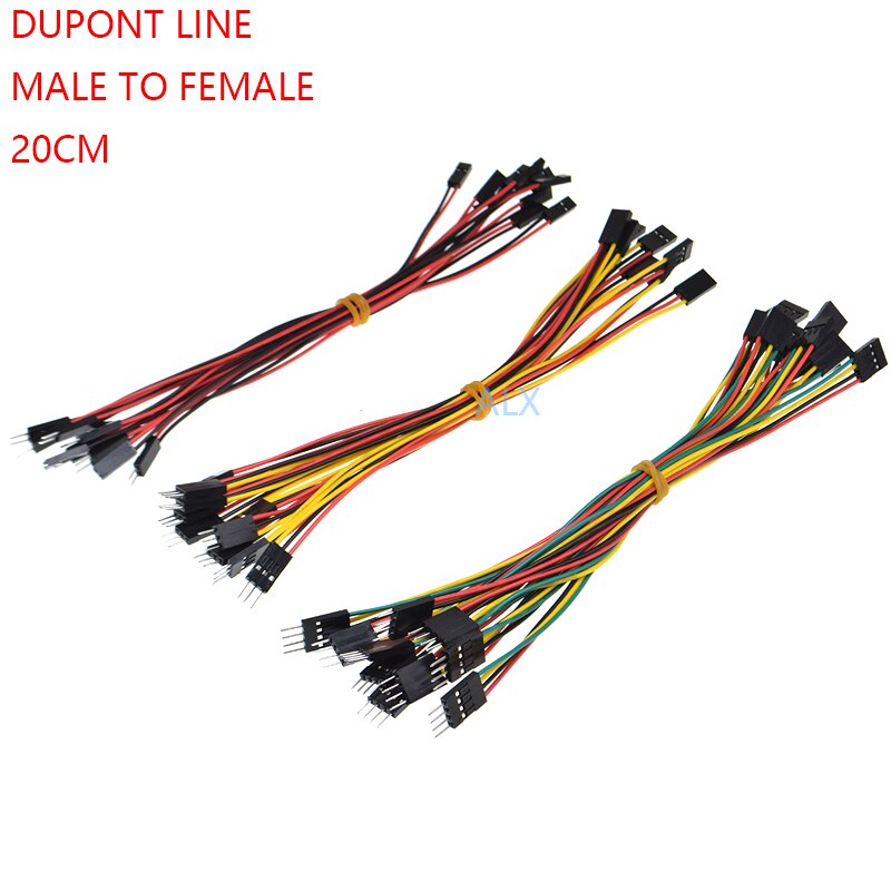 10PCS 20CM MALE TO FEMALE DUPONT LINE DUPONT connector plug with cable jumper wire 2.54MM PITCH 2/3/4/5/6/8 PIN 2P/3P/4P/5P/8p