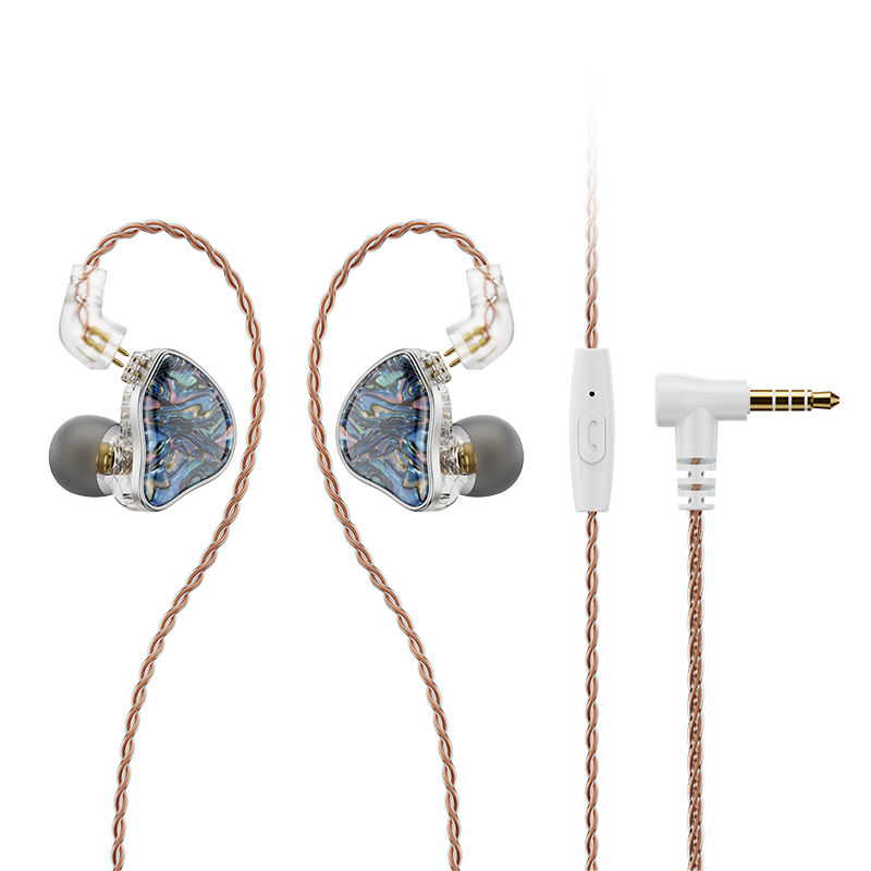 NICEHCK DB2 mikrofon HiFi słuchawki muzyczne 1DD + 1BA hybrydowy podwójny sterownik douszny monitor douszny odłączany 0.78 2Pin złącze IEM: Black