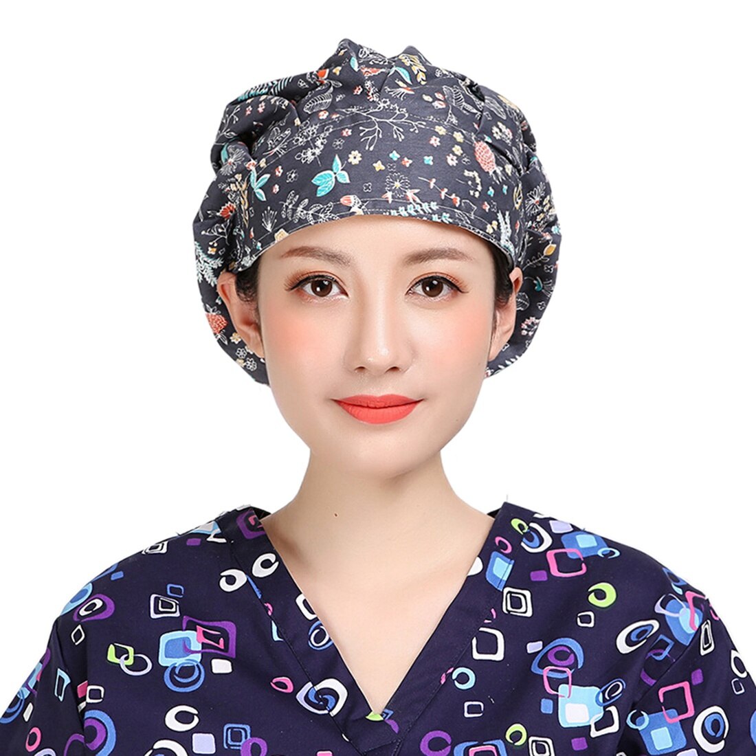 Chef Kitchen Hat Unisex Catering Cooking Caps Printed Work Caps Chef Hat Restaurant Bakery Chef Waiter Uniform