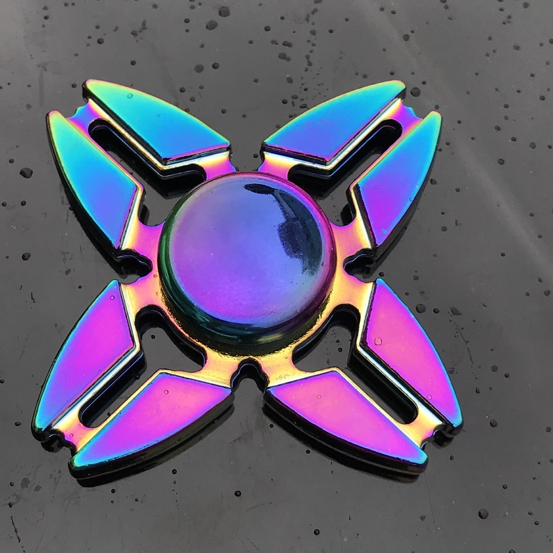 Fidget spinner metall tri spinners hand figet finger spiner leksaker för antistress barn