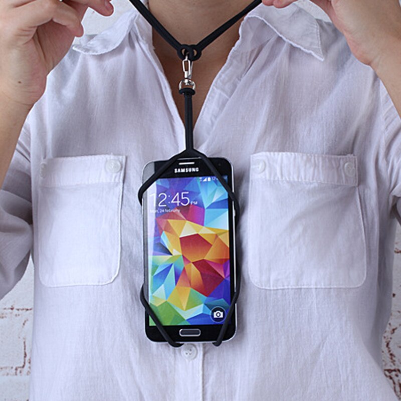 Telefon lanyard case til iphone 6 6s 7 8 plus case iphone x xs max 5s se til case lanyard key lanyard for phone neck silicone