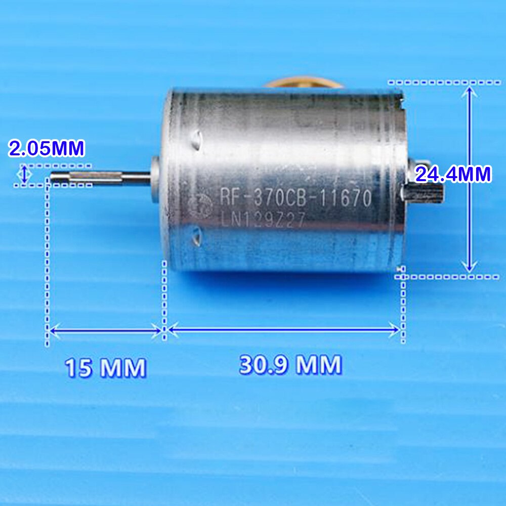 Mikro rc -370 motor likström elmotor  dc 12v 18v 24v volt 3000-6000 rpm låghastighets tyst liten 370 elektriska maskiner lång livslängd