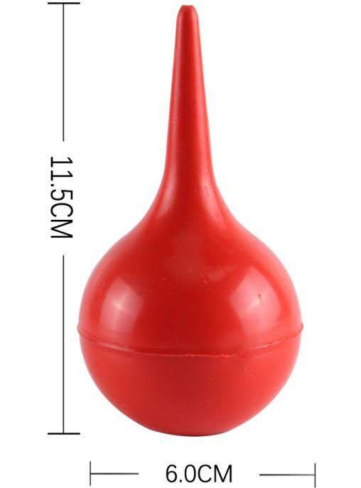 Örontvättboll silikon öronkula gummiläder laboratorieutrustning kraftfull blåsande dator dator dammborttagningsboll: 11.5 x 6cm