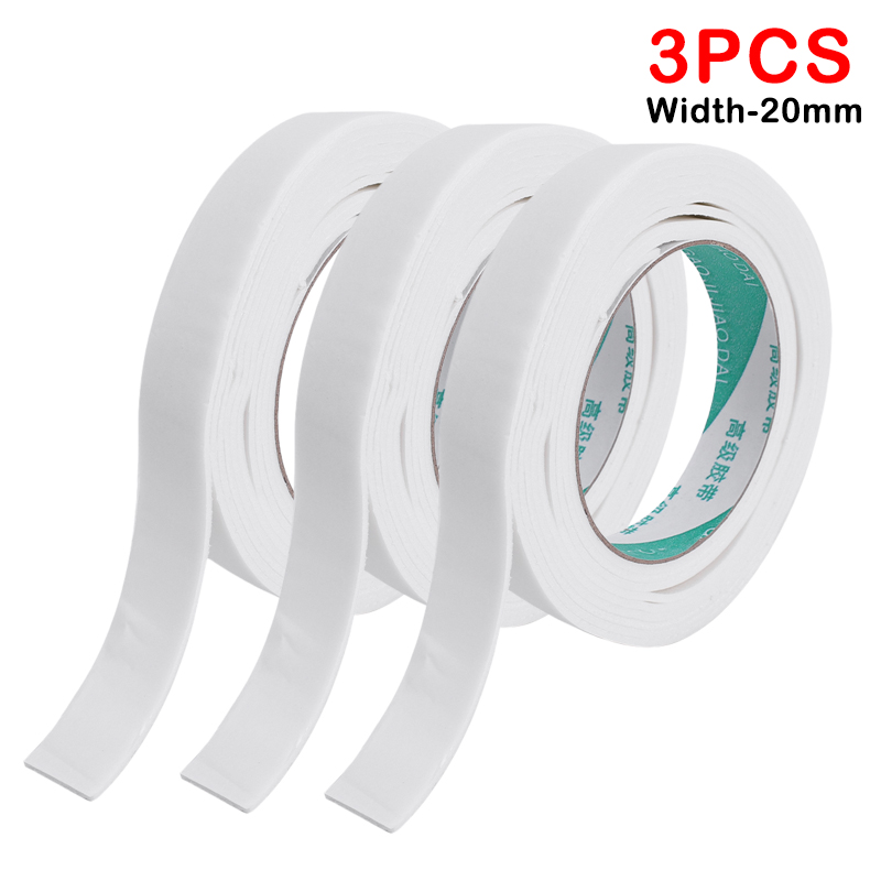 1–3 Rollen stark klebendes PE-Schaumband, 3 Meter, Antikollisionsmontage, klebrige Schwammbänder, wasserdichtes doppelseitiges Klebeband, 2,5 mm W: Lila