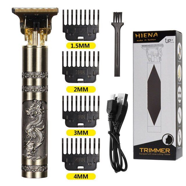 Cortadora de pelo Vintage T9 para mujer, máquina de corte de pelo , 0 Mm: Rojo