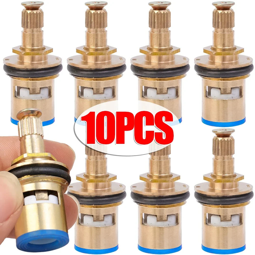 10/1pcs Faucet Valves Replacement Universal Tap Valve Brass Cartridge Faucet Inner Valve For Household Bathroom Kitchen Supplies
