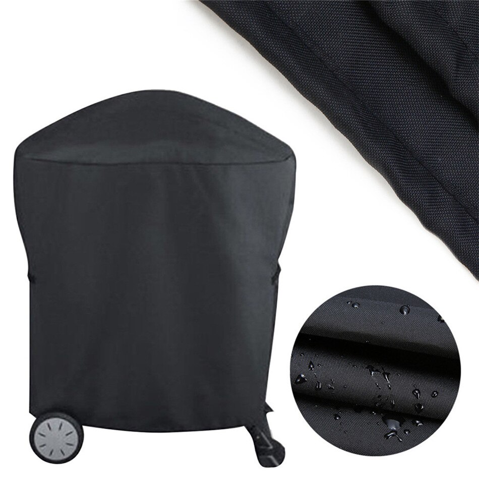 Polyester Stof Bbq Grill Cover Waterdichte Bbq Rolling Winkelwagen Grill Covers Voor Weber Q1000 Q2000 Serie
