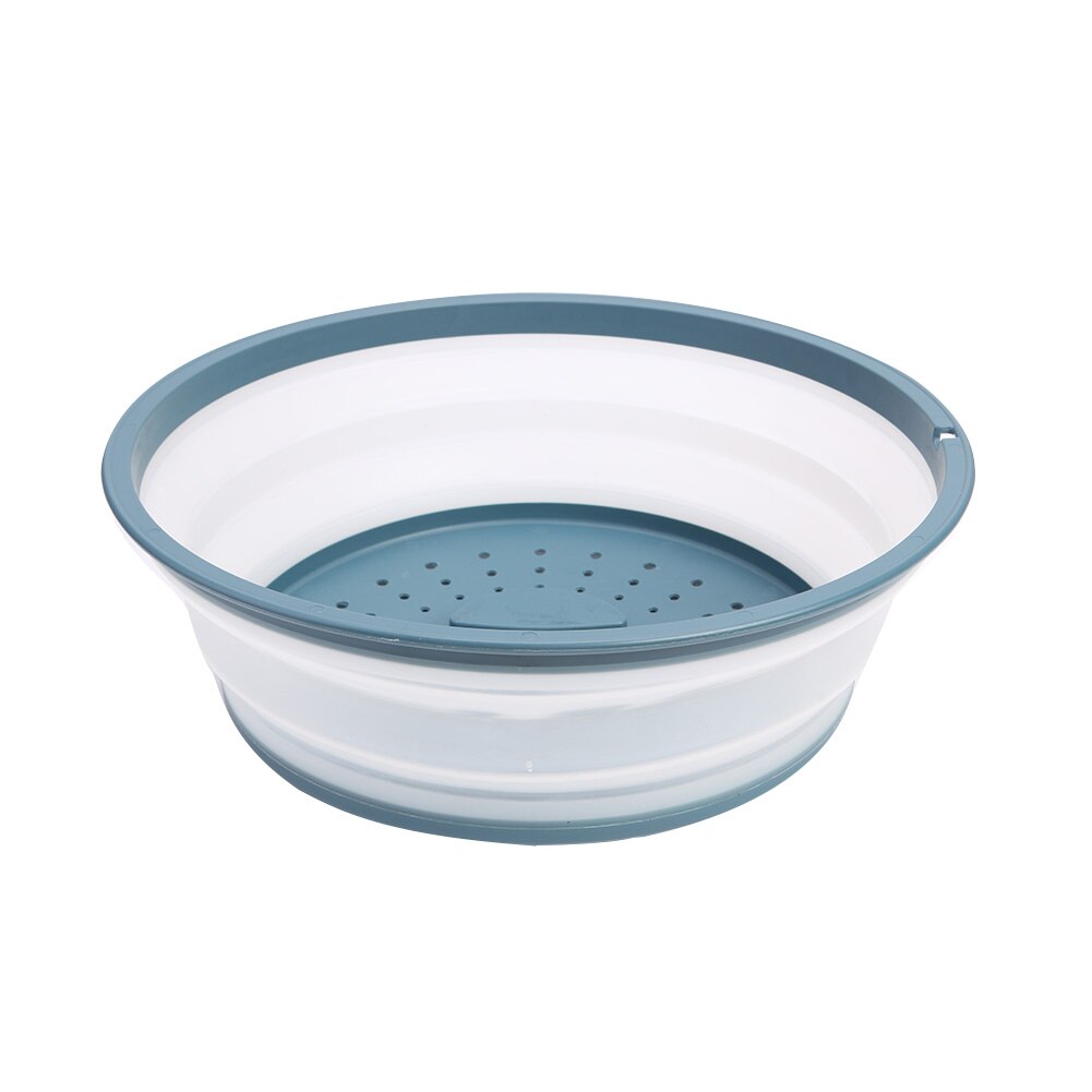 Składana osłona robić mikrofalówki silikonowe owoce warzywa durszlak sitko koszyk na pranie składana płyta mikrofalowa pokrywka narzędzia kuchenne: rodzaj 2 niebieski
