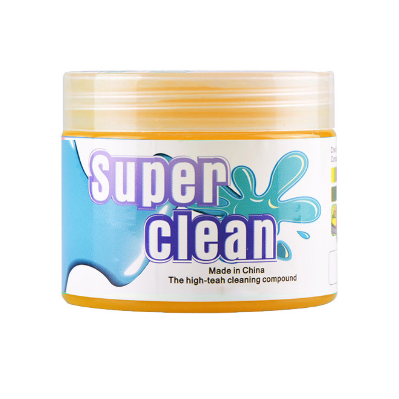 1Pcs 160g/200g Car Cleaning Gel Slime for Cleaning Machine Auto Vent Car Wash Dust Remover Glue Computer Keyboard Dirt Cleaner: Silver
