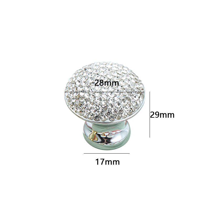 Ingelegde Diamanten Knoppen Kast Trekt Lade Trekt Lade Knoppen Keukenkast Handgrepen Garderobe Meubels Handvat Hardware