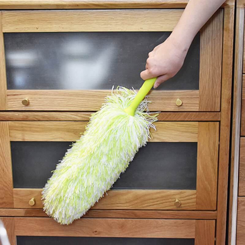 Microfiber Duster,Washable Bendable Electrostatic Duster With Long Extendable &amp; Retractable Telescopic Pole For Ceiling, Fan
