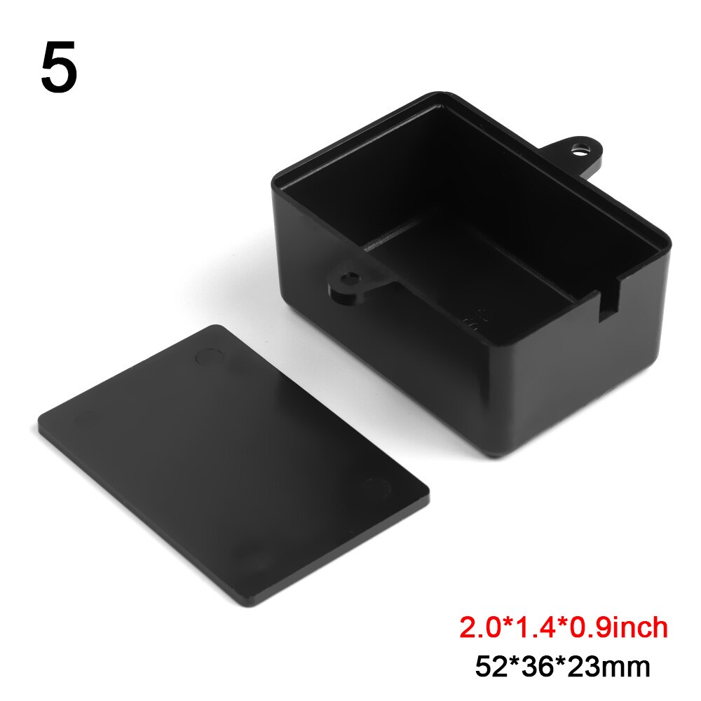14 sizes Black ABS Plastic Electronic Project Box Instrument Case DIY Waterproof Cover Project Enclosure Boxes: 52x36x23mm