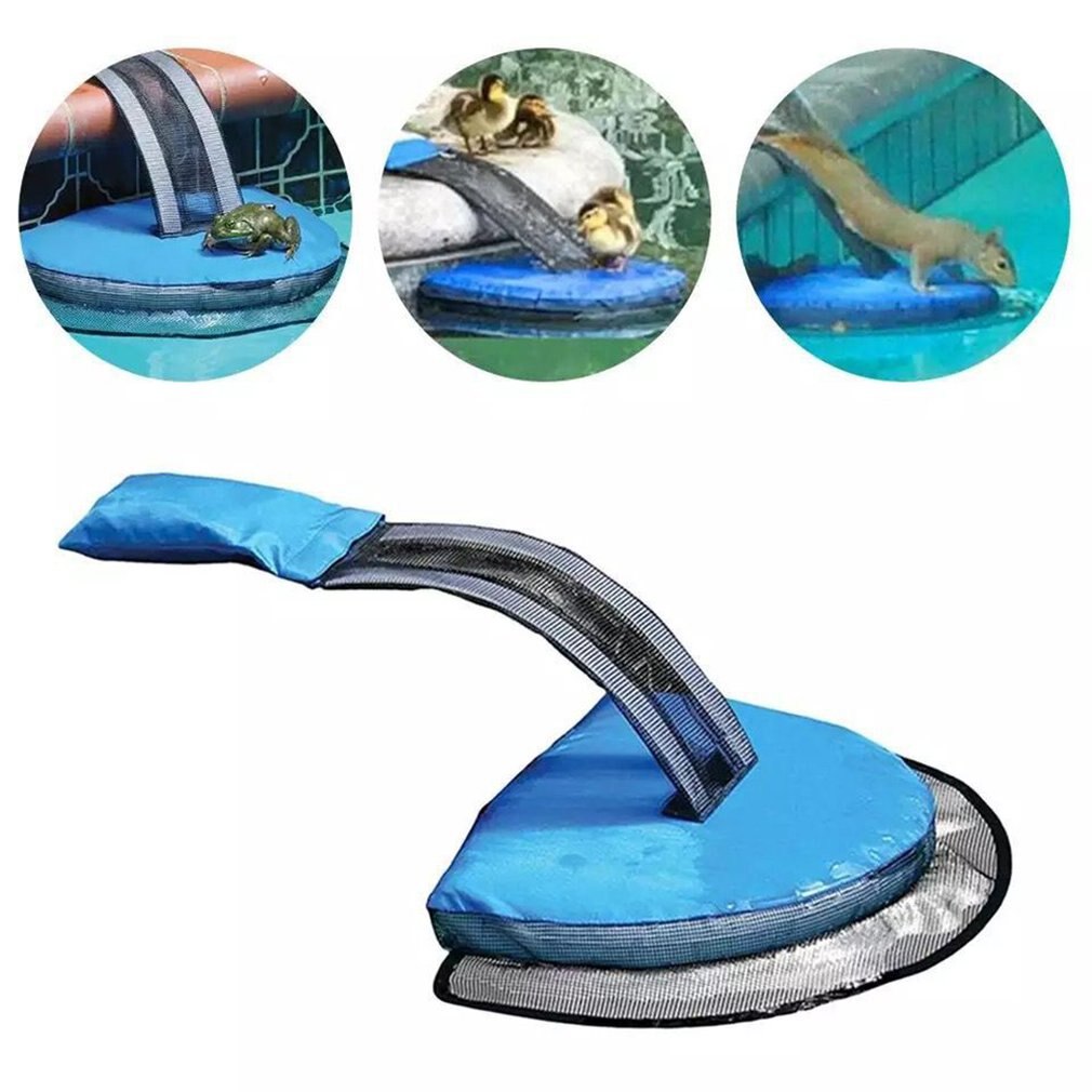 Floating Step For Frogs And Other Animals Animal Escape Net Swimline Swimming Pool Critter Escape Slope