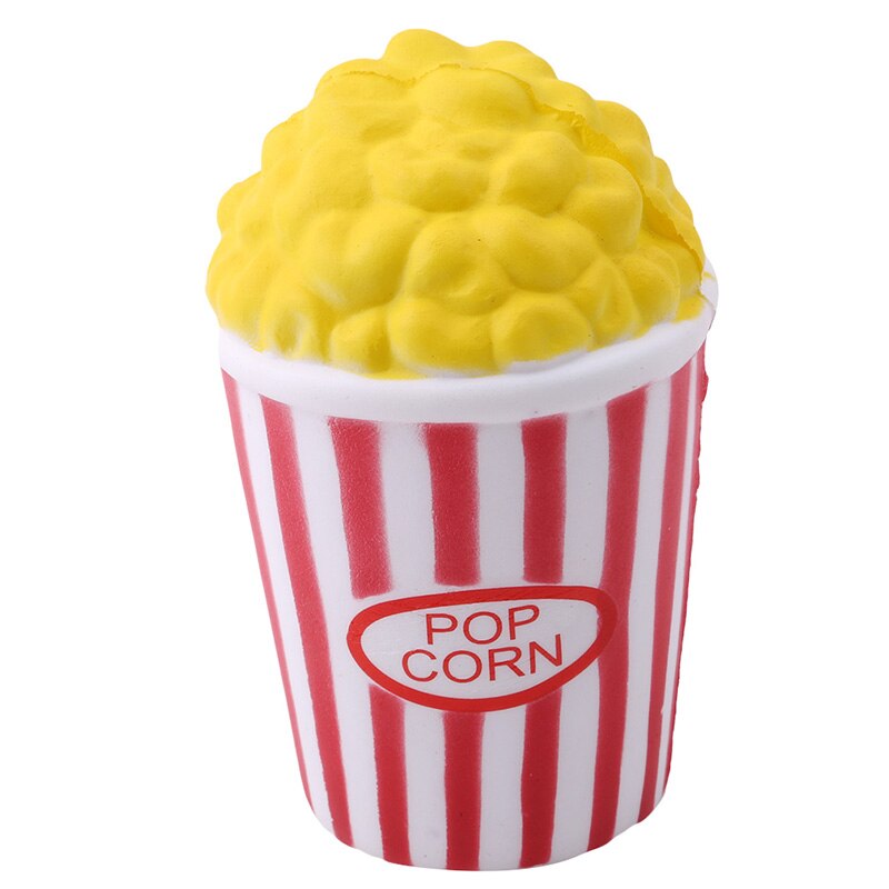 Squishi Jumbo Squishy Toys Children Slow Rising Antistrss Toy Cat Simulation Food Bread Squishies Stress Relief: Popcorn