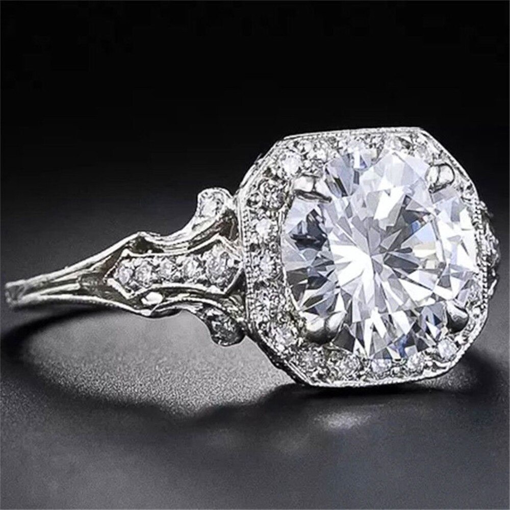 FDLK Glamour zircone dames anneau fête bijoux de accessoires classiques fiançailles bague de mariage amant