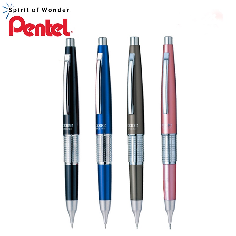 One Piece Pentel P1035 Kerry Mechanical Pencil Metal Body 0.5 mm 4 Colors signing pen Office &amp; School Supplies