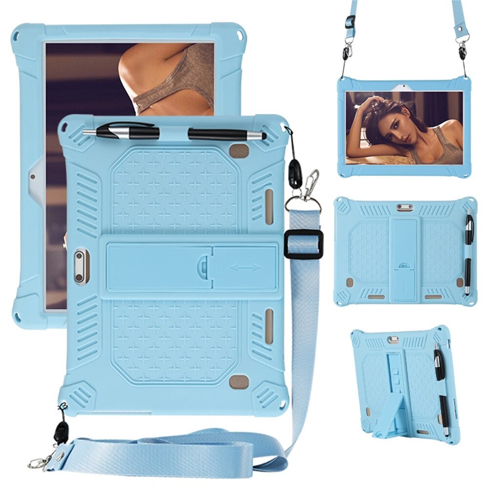 Universal Shockproof Silicone Cover Case For 10 10.1 Inch Android Tablet PC: Sky Blue