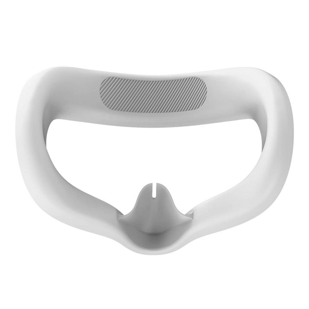 Meta vr-brille, mehrfarbige gesichtsabdeckung für oculus quest 2 , zubehör, ersatz-augenabdeckung aus silikon für oculus quest 2, hülle: Silber