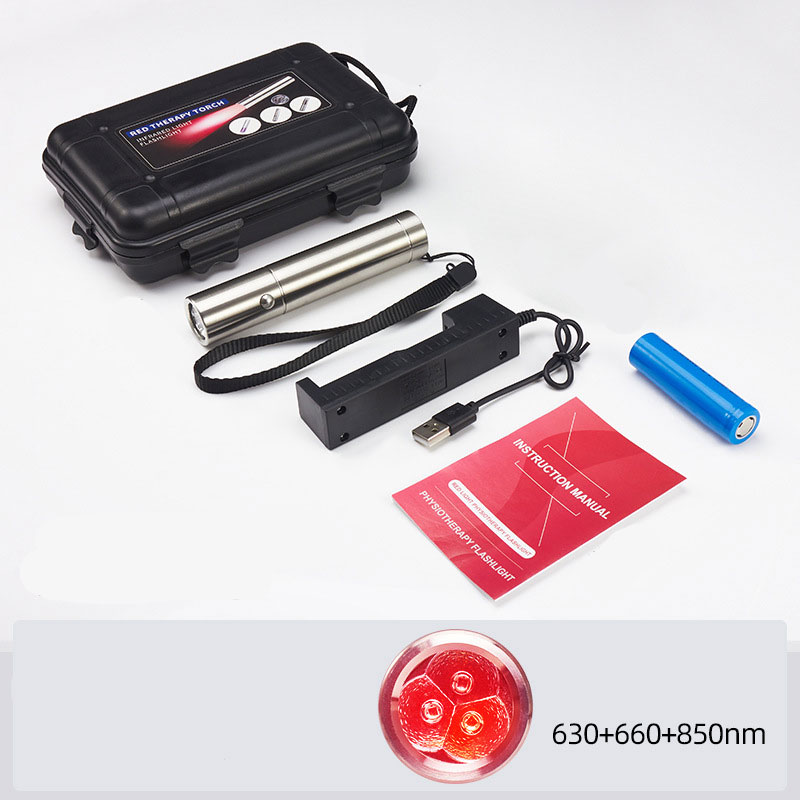 Mini-Therapiegerät Stift Led Rotlicht Phototherapie Therapie Wellenlänge Nahinfrarotlampe Handheld Physiotherapie Taschenlampe Schmerzlinderung: Blau