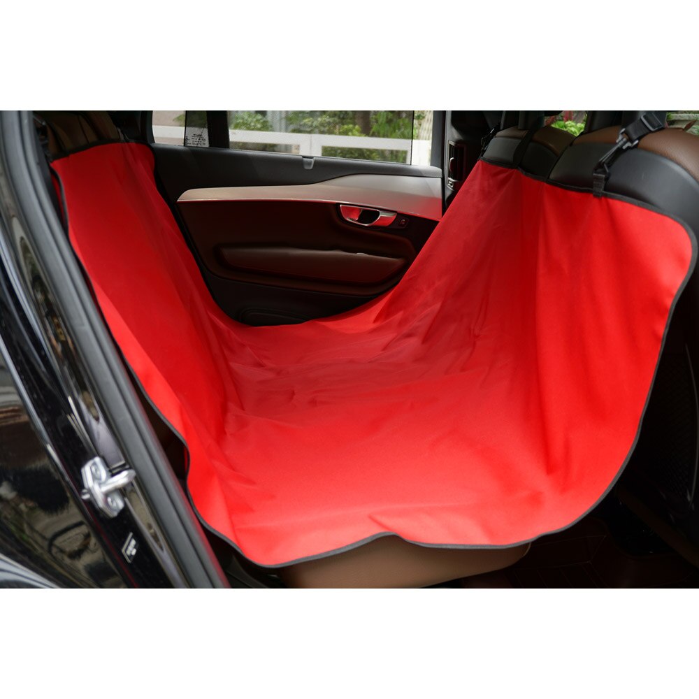 Dog Carriers Waterproof Rear Back Pet Dog Car Seat Cover Mats Hammock Protector Travel Accessories Trunk Mat: red