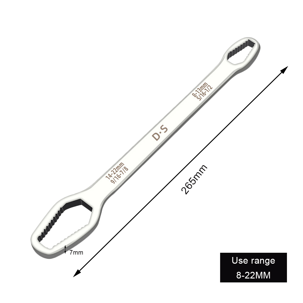 Universal Double Ended Wrench Adjustable Universal Wrench 8-22mm Ratchet Wrench Spanner Bicycle Motorcycle Car Repairing Tools