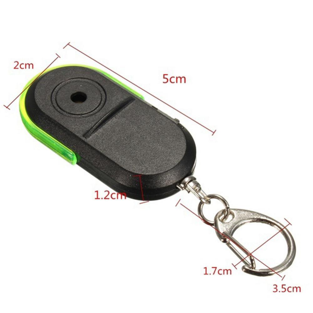 Sem fio 10m anti-perdido alarme localizador chave chaveiro apito som com luz led