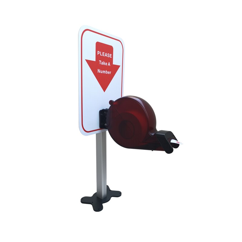 Ycall Kleurrijke Turn O Matic Neem Een Nummer Ticket Dispenser Machine Voor Queue Management Systeem: purple with 2-digit