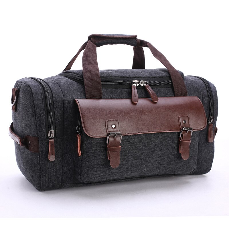 Bolso de viaje portátil multifuncional para hombre, bolsa de lona de gran capacidad para equipaje de mano, ideal para el fin de semana, DB49