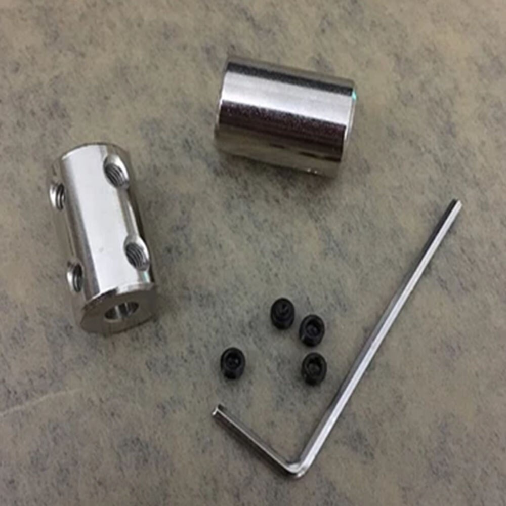 2pcs Motor Shaft Coupler 5mm 8mm High Strength Steel Shaft Drive CNC Motors Coupling Rigid Extension Mechanical Transmission