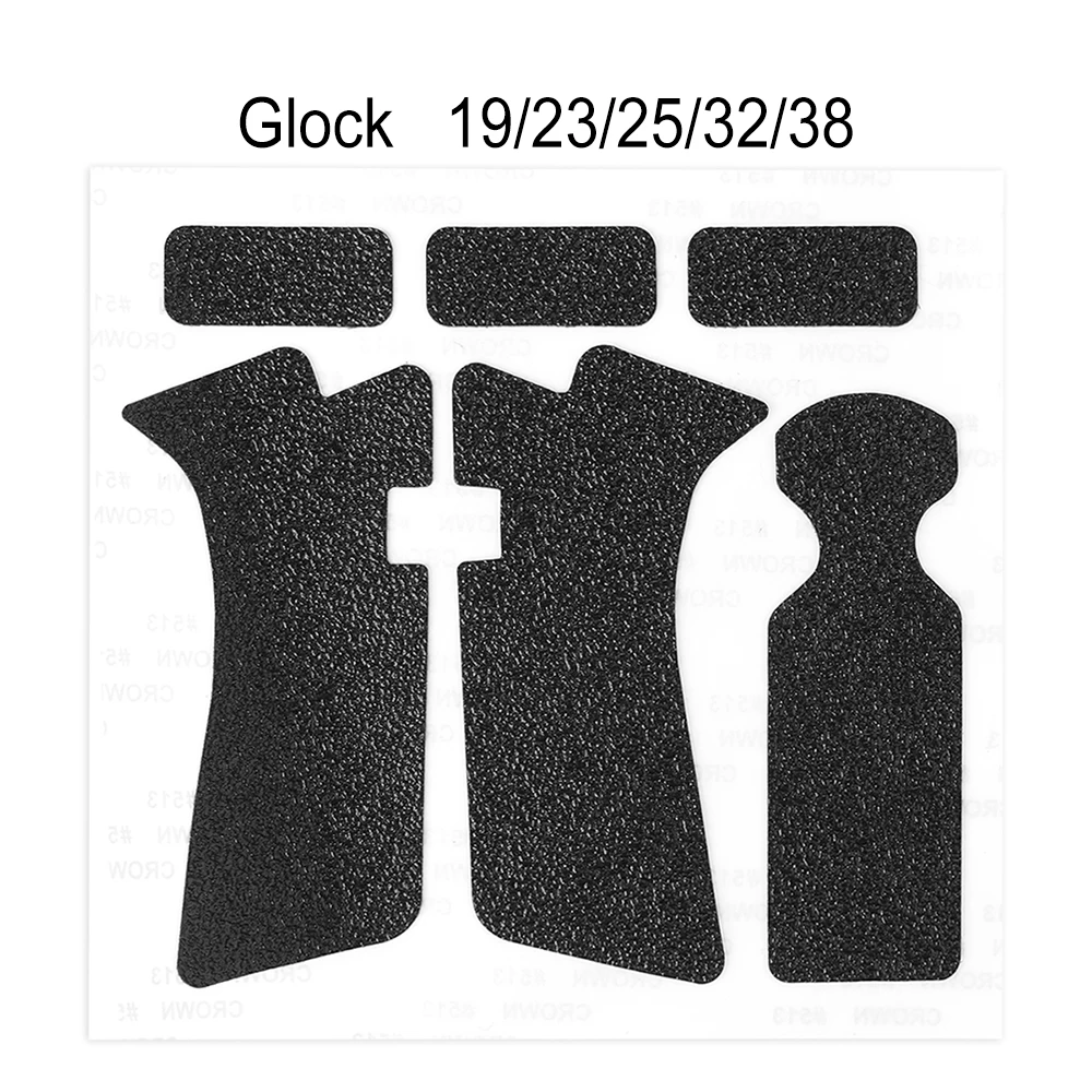 Non-slip Rubber Grip Wrap Tape For G17/19/20/21/23/25/26/27/32/33/38: Silver