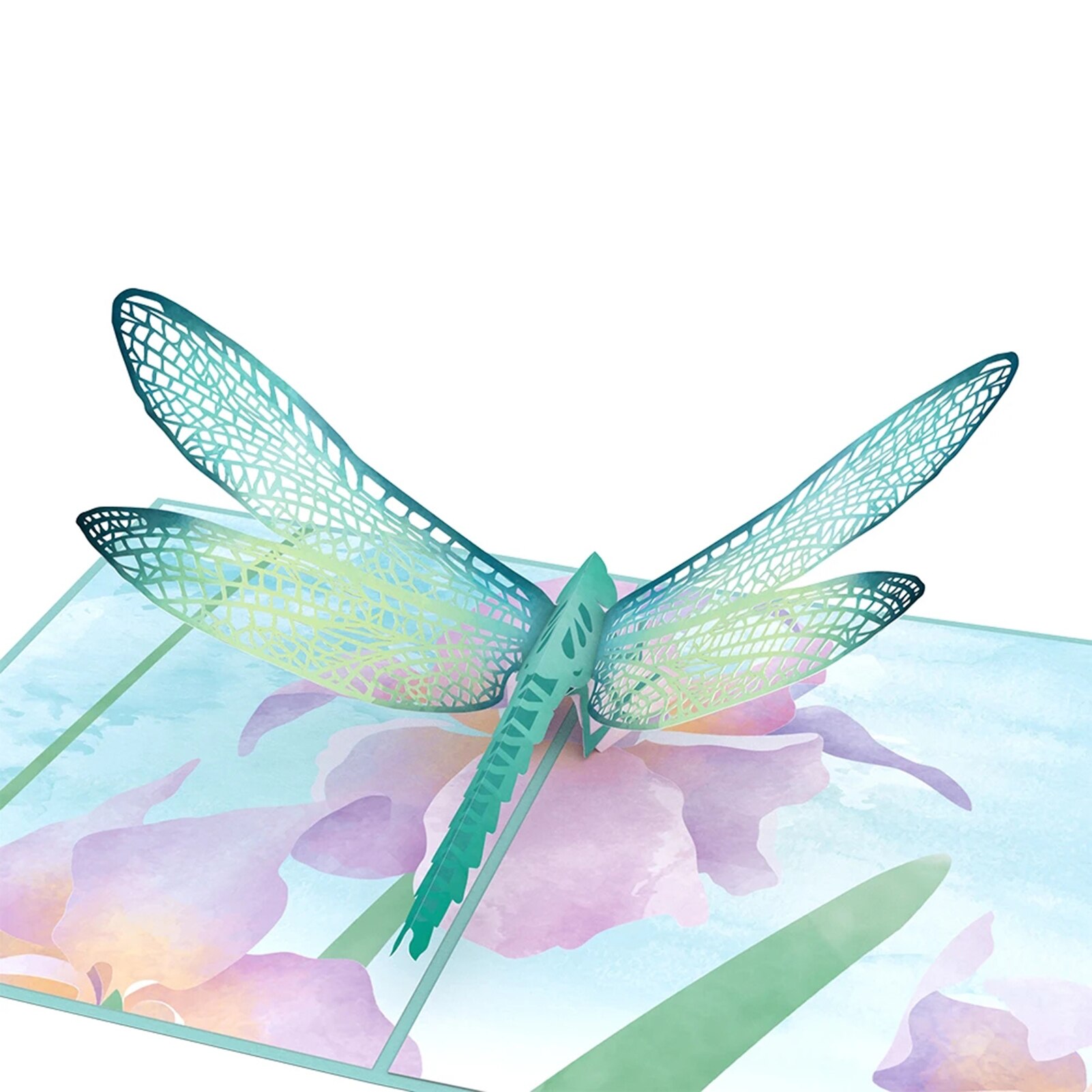Mother's Day Dragonfly 3D Pop-Up Greeting Card Exqusite Message Card DIY Decoration Greeting Card Envelope