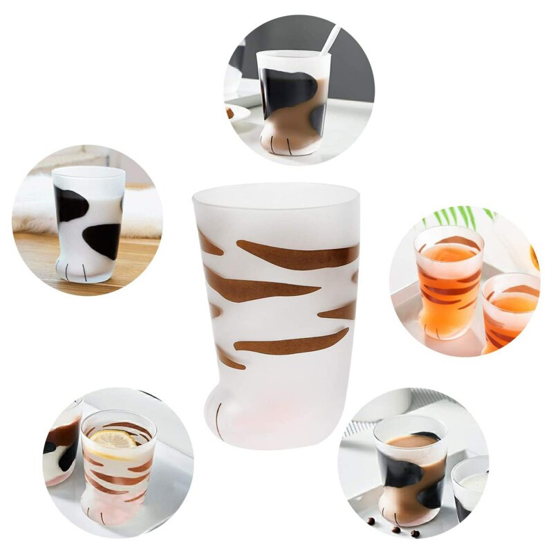 Tasse à café en porcelaine avec pattes de tigre en verre, pour le bureau, 300Ml