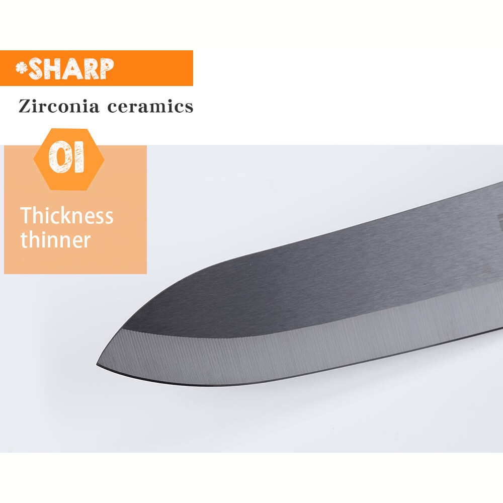 Kjøkkenkniver keramisk kniv sett 3 4 5 6 tommer + skreller zirconia kutter skjære frukt kjøtt keramisk kokkekniv kokeverktøy
