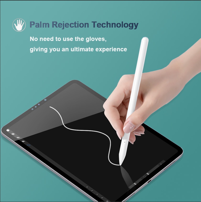 Tablet pen trådløst oplader etui til apple pencil til ipad pro 11 12.9 6th 7th mini 5 air 3 med håndfladeafvisning