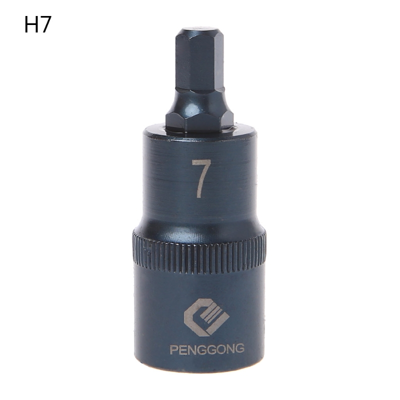 Hexagon Schroevendraaier Socket Multifunctionele Handgereedschap Boor Handje Socket H4 H5 H6 H7 H8 H10 H12 h14 H17: H7