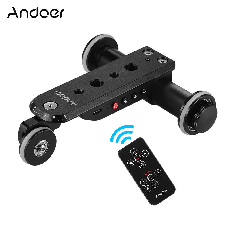 PPL-06S Camera Slider Skater 5 Speeds Car Action Camera Remote Control Phone Holder for iPhone Samsung for Nikon Sony DSLR: Default Title