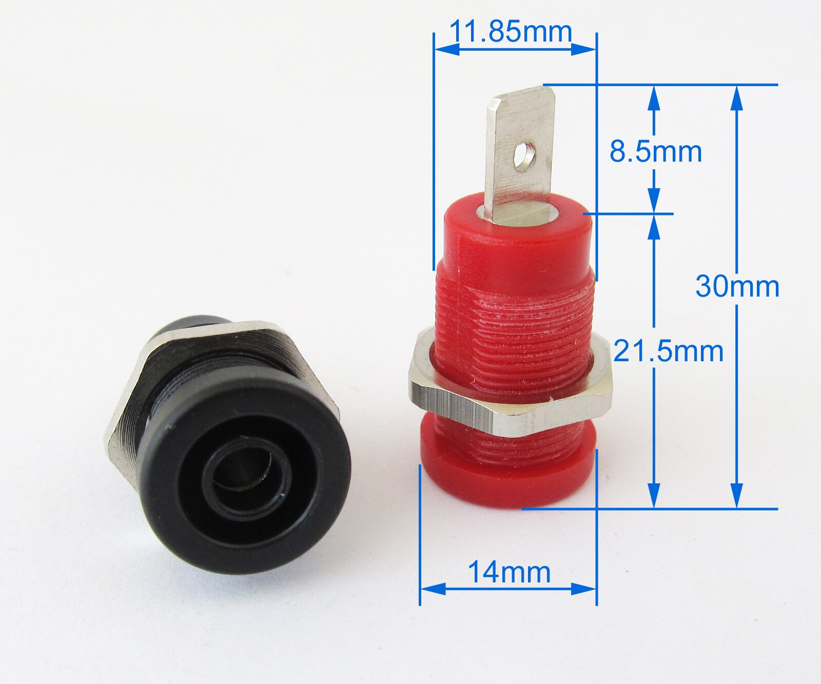 Optional quantity 5 colors Binding Post Banana Jack Hex Screw for 4mm safety Protection plug